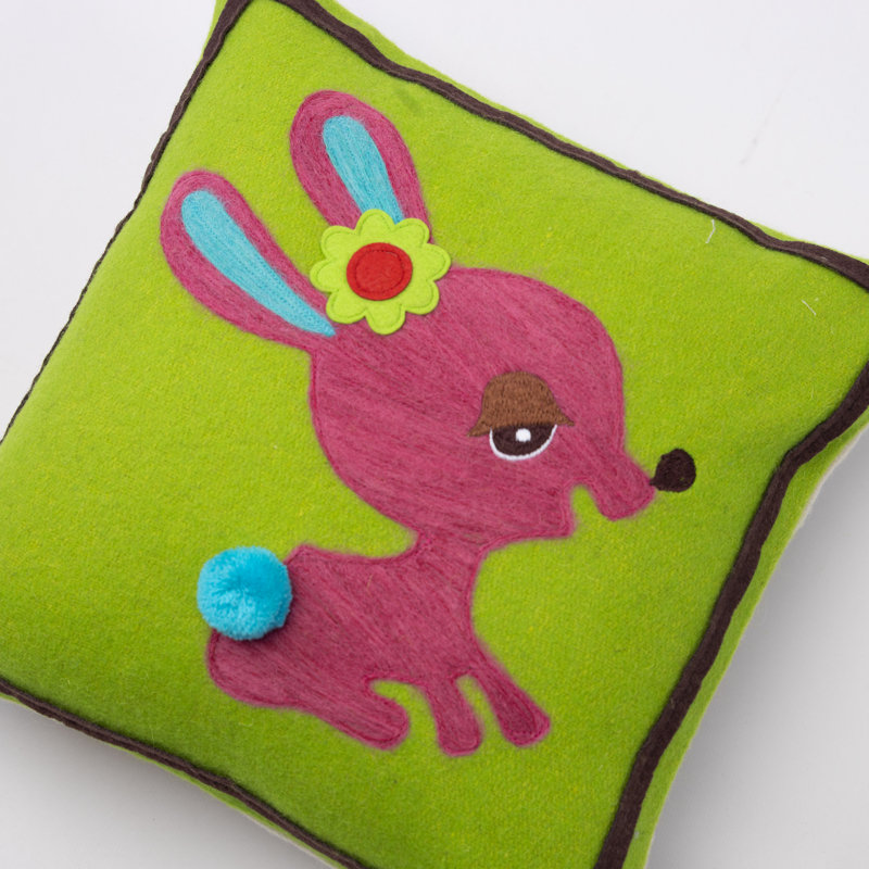 Wool Square Pillow Cover & Insert