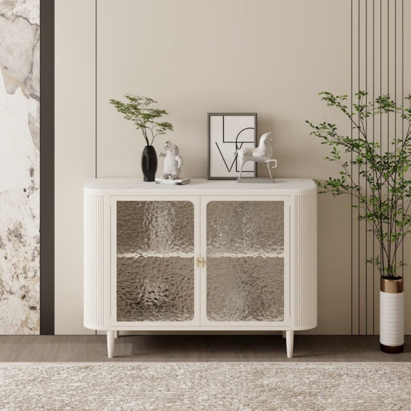 Buffet élégant et simple, Blanc
