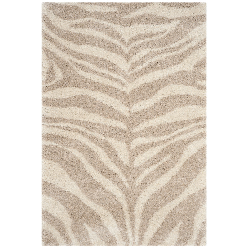 Chantaye Portofino Shag Performance Animal Print Rug, Rectangle 9' x 12'