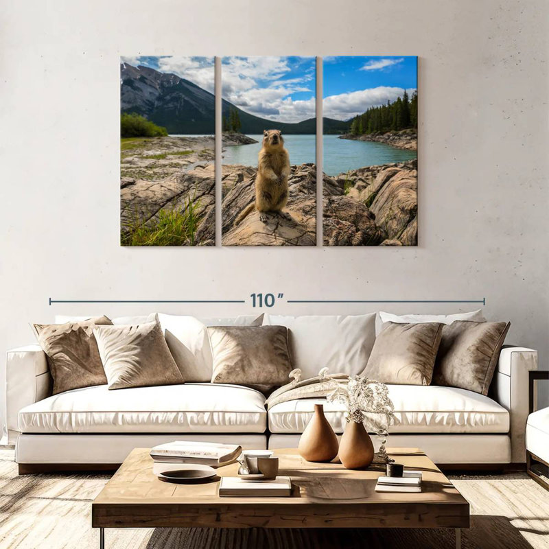 Brampt Adorable Chipmunk, 48" H x 74" W