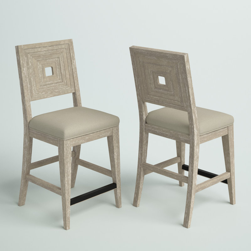 Judye Solid Wood Counter Stool