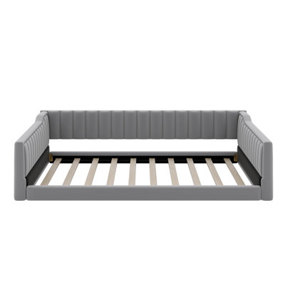 Upholstery Daybed With Side Storage Pocket