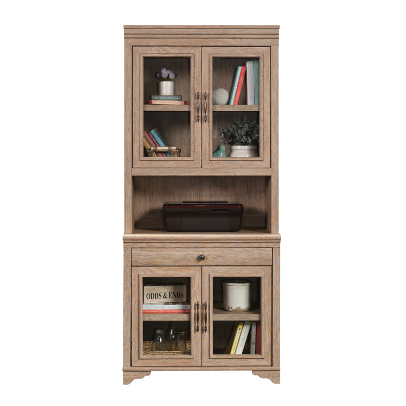 Bahut de bibliothèque, finition brune