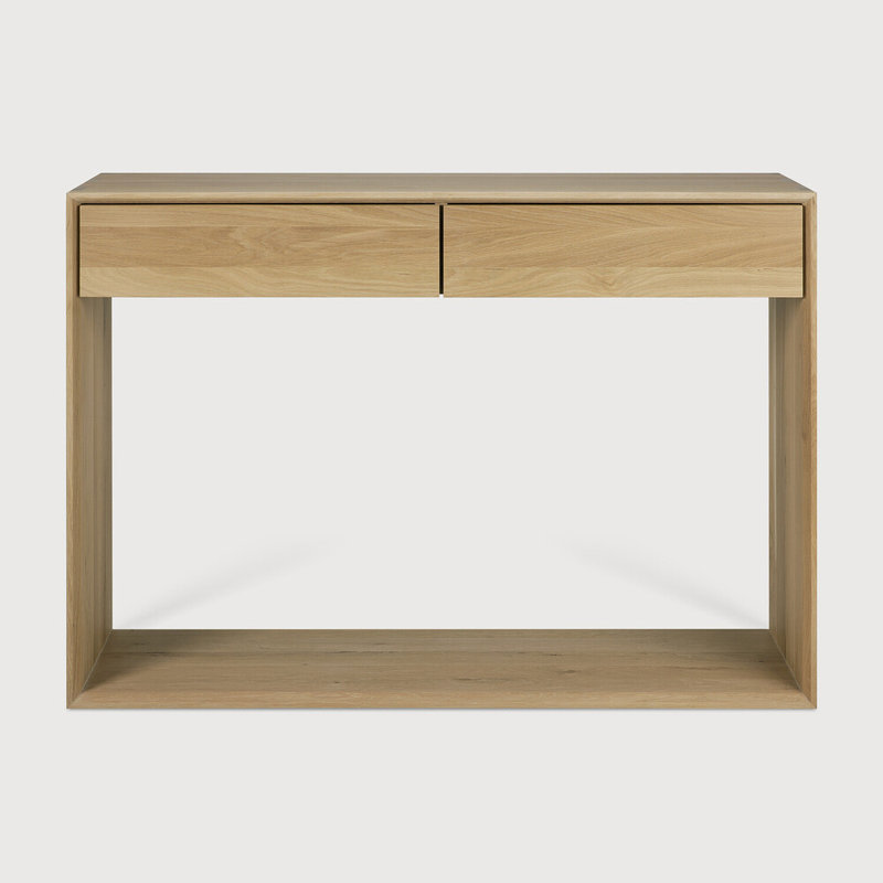 Nordic Solid Wood Console Table, 33.5" H x 47.2" W x 16" D
