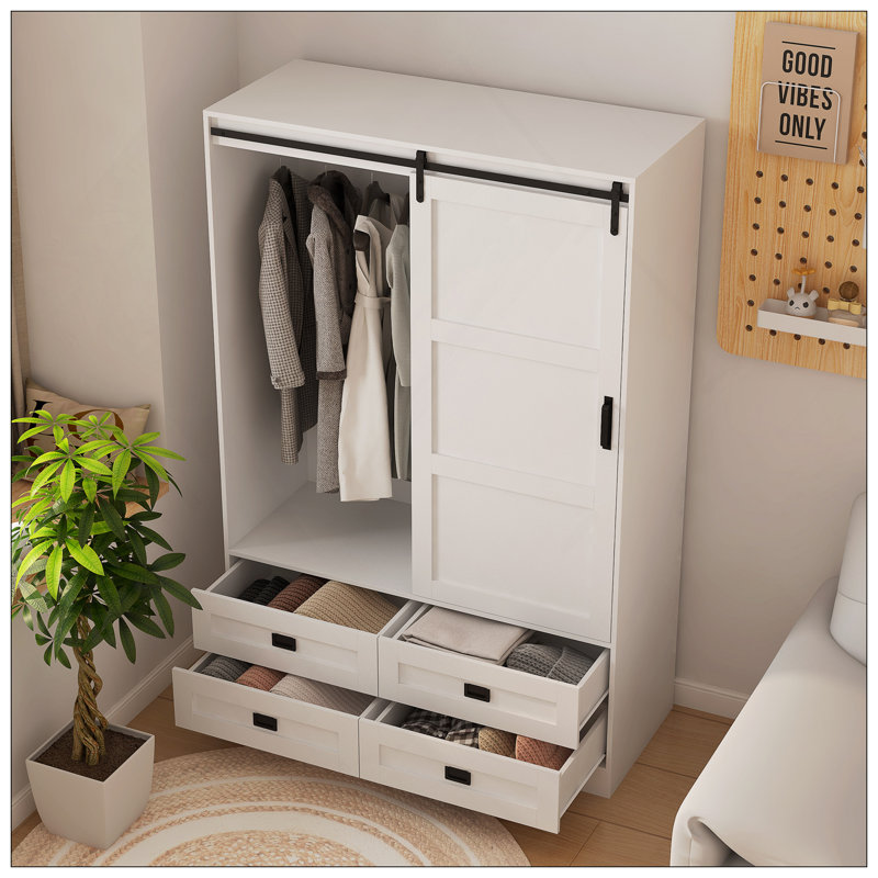 Armoire de rangement haute avec garde-robe de chambre à coucher