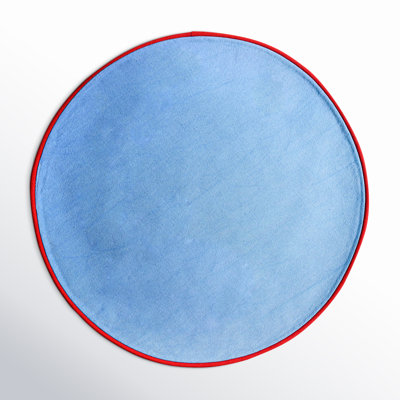 Blush And Pine Color Block Round Placemat Set Of 4