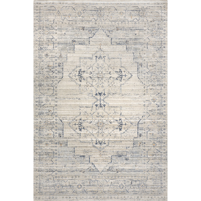 Lolita Faded Machine Washable Indoor/Outdoor Area Rug, Rectangle 12' x 15'5"