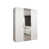 white matt + handles: gold