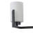 3-Light Glass Shade Black/White Finished E26 Dimmable Farmhouse Vanity Light Fixture