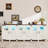 95.3” LED Farmhouse TV Stand For Tvs Up To 85" With Power Outlets And Adjustable Shelves-163533590-148976056