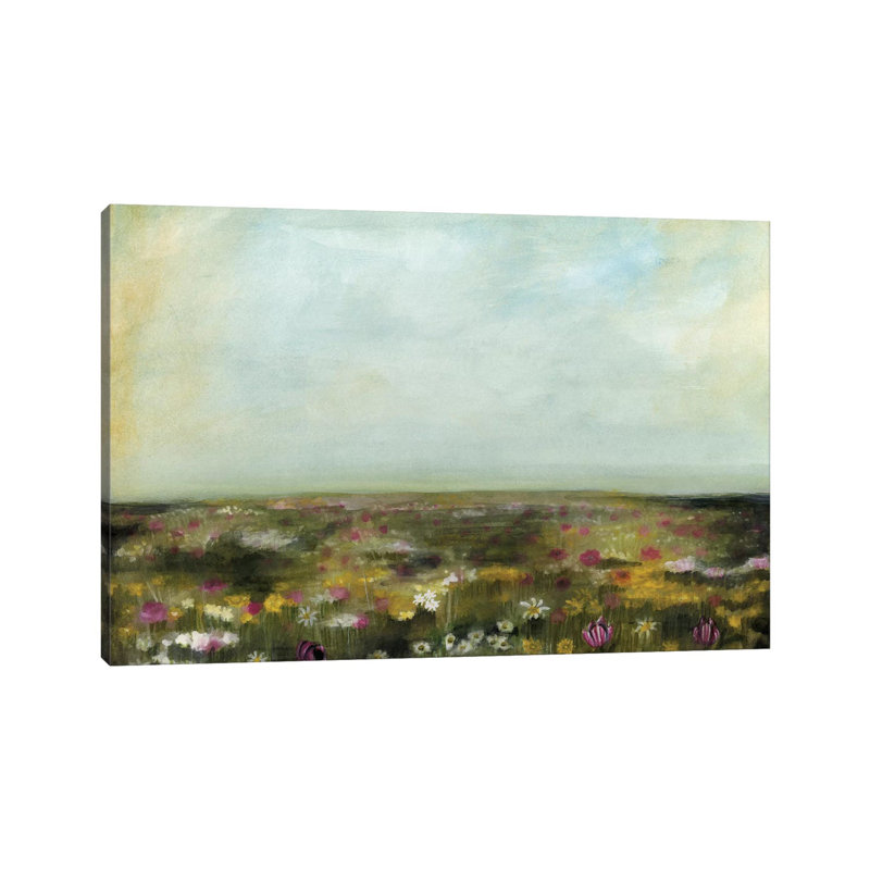 Floral Fields II by Naomi McCavitt - Wrapped Canvas Gallery-Wrapped Canvas Giclée, 66.04 cm H x 45.72 cm W x 1.91 cm D