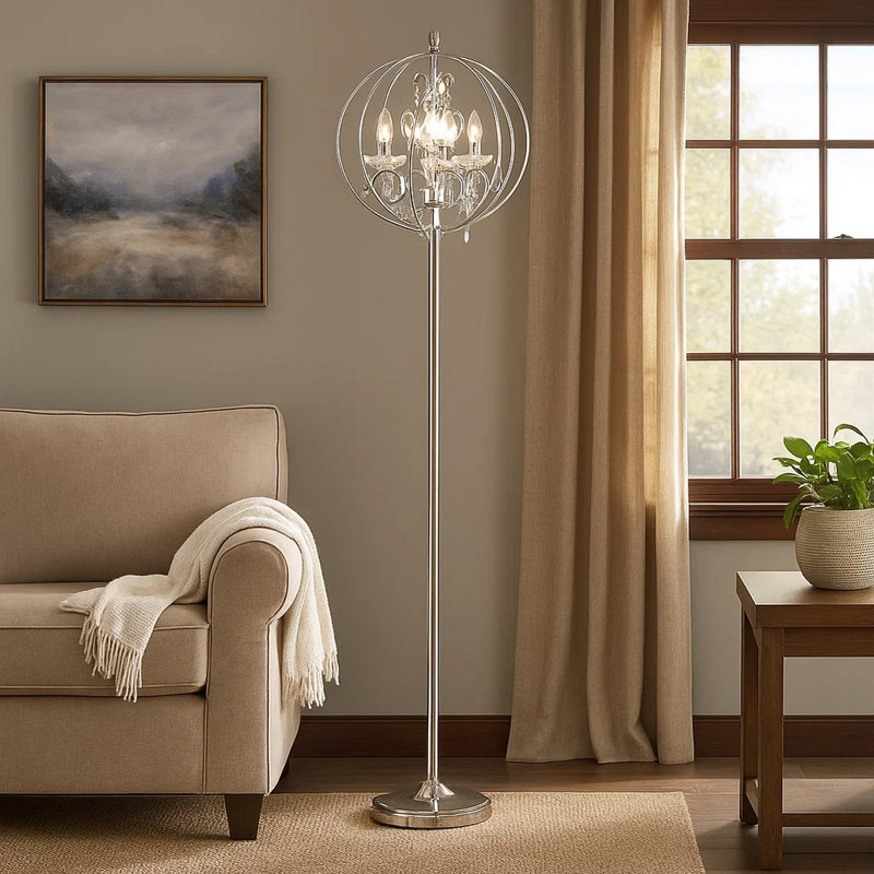 Donleavy Chrome Floor Lamp