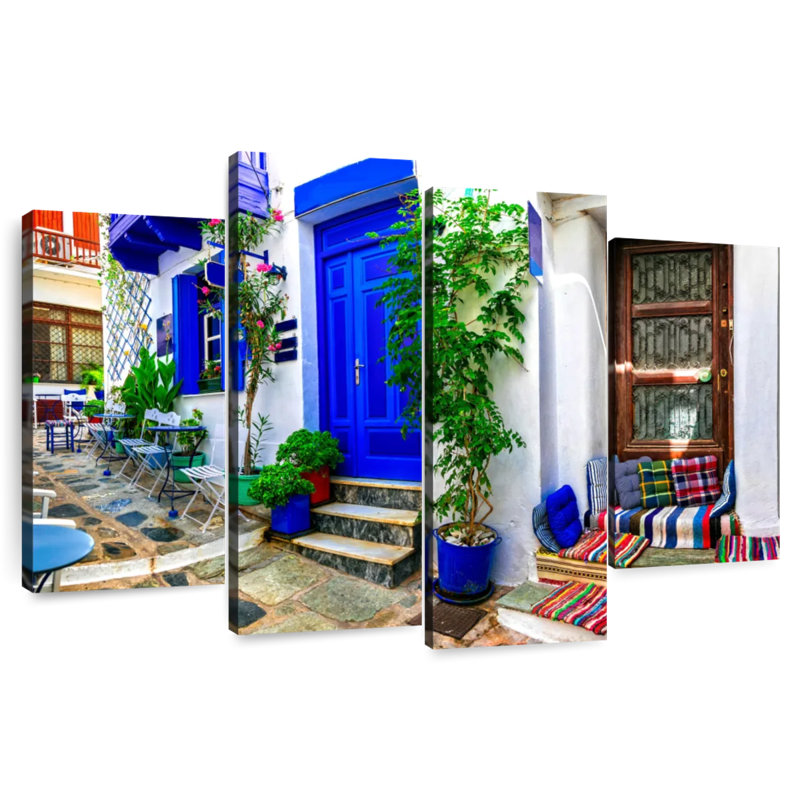 Keesha Quaint Greek Cafe, 42" H x 68" W