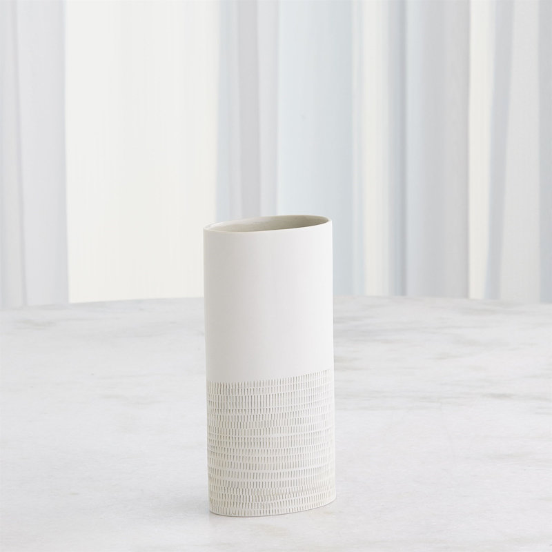 Vase Dash - Gris - Med, H 9 po x l 4,25 po x P 2,5 po