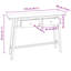 110cm Solid Wood Console Table