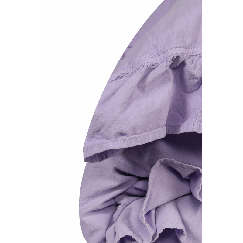 Ensemble de housse de couette 100% coton Landwehr, Housse de couette pour grand lit + 2 taies d'oreil, Mauve