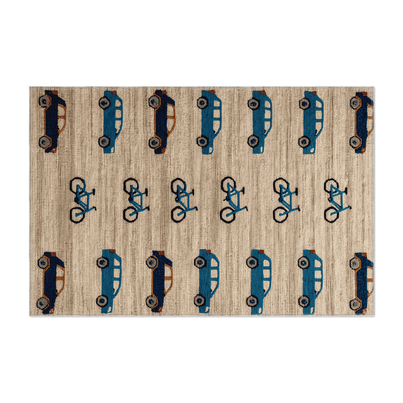 Tapis intérieur et extérieur beige Transport, Rectangulaire 3 pi x 5 pi