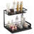 2-Tier 10.7"W x 14.2"D Pull Out Cabinet Under Sink Organizer 10.7"x14.2" Drawer Basket, 12.5"Wx15.5"Dx13"H Install Size for Cabinet