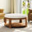 Upholstered Coffee Table With Shelf-1509111423