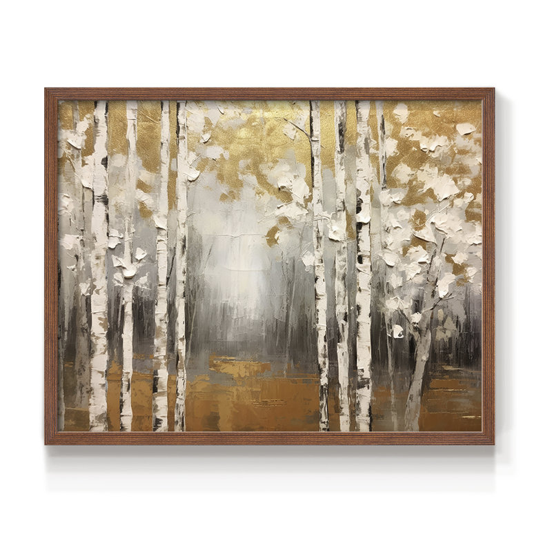 Abstract Series-CXXVII -Framed Print - Restickable, 8" H x 10" W, Walnut
