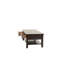 Table basse en bois avec tiroirs et tablette