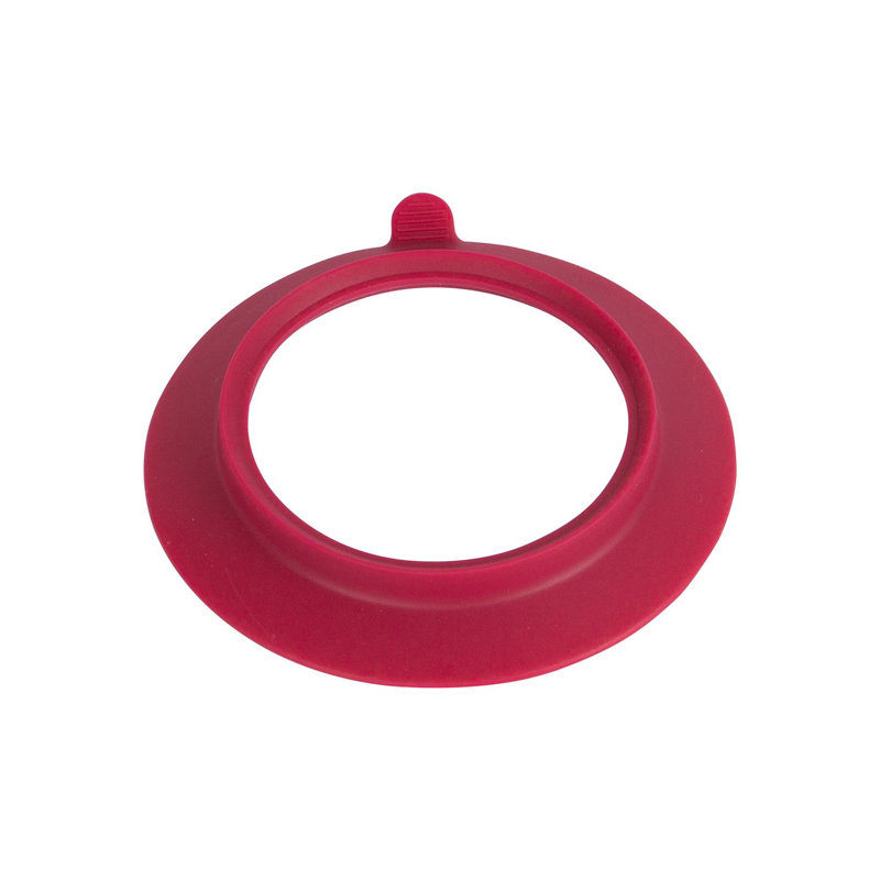 Tiny Dining Children's Bamboo Bowl Suction Cup, Red