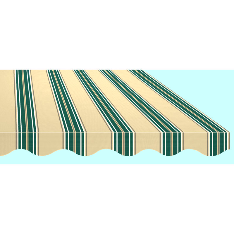 SunSetter Motorproxl Woven Acrylic Retractable Standard Patio Awning, Right, 8" H x 228" W x 122" D, Spruce