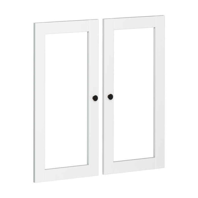 Ensemble de garde-manger modulaire 100% bois massif Bryanty, Blanc
