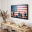 Impression sur toile militaire Grunge US-100705532