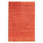 Tapis décoratif en laine rouge de conception unique 5 pi 1 po x 7 pi 8 po noué à la main New Age