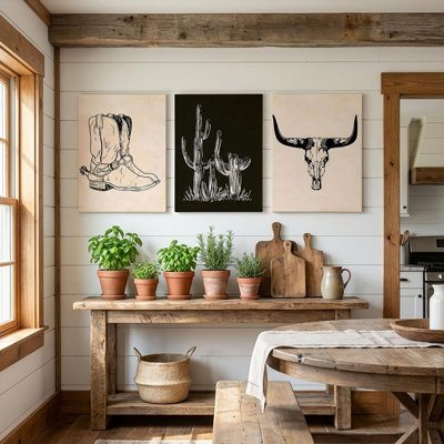 3 Piece Wrapped Canvas Print