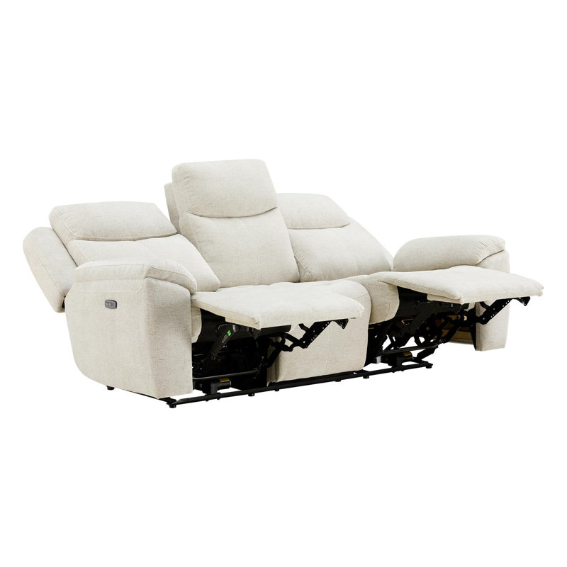 Lois 87.4'' Wide Modern Power Reclining Sofa With USB Port