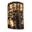 Vein Steel Flush Mounted Sconce