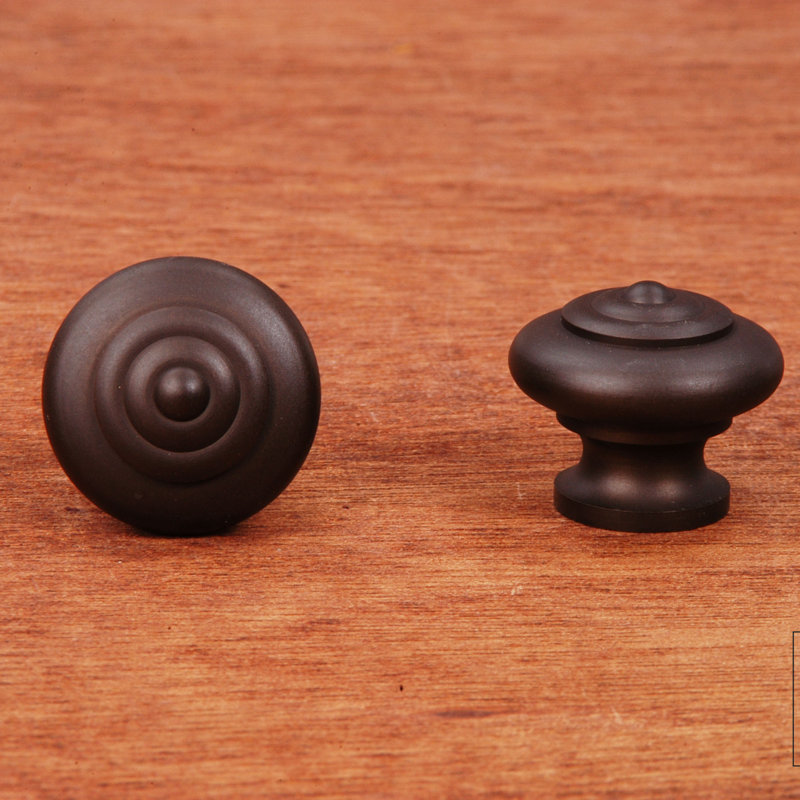 CK Series 1" Diameter Mushroom Knob, Oil Rubbed Bronze