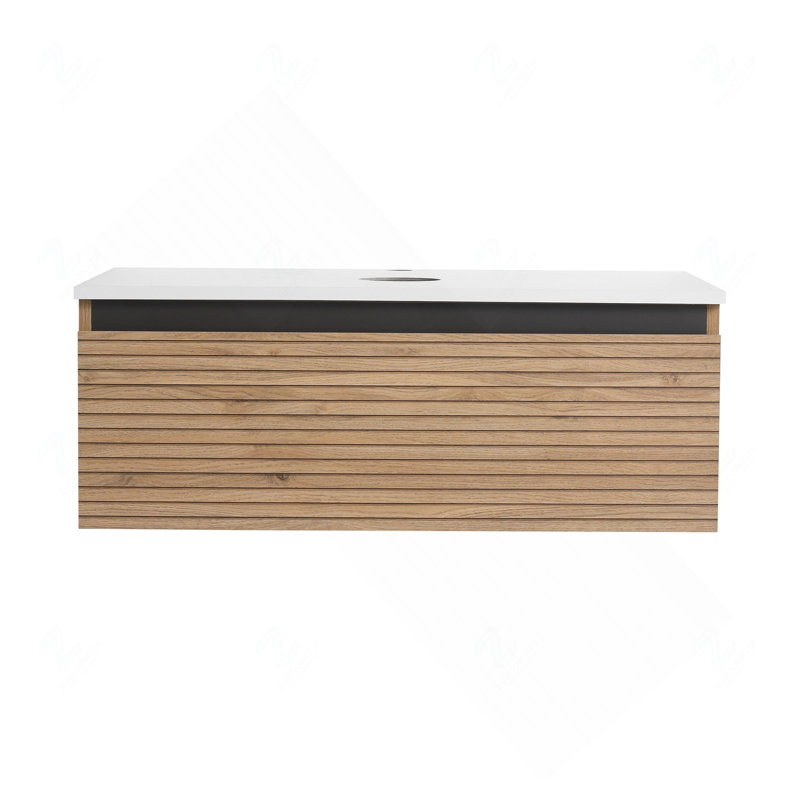 Meuble-lavabo mural 30 po avec 1 tiroir à fermeture en douceur (lavabo non inclus)
