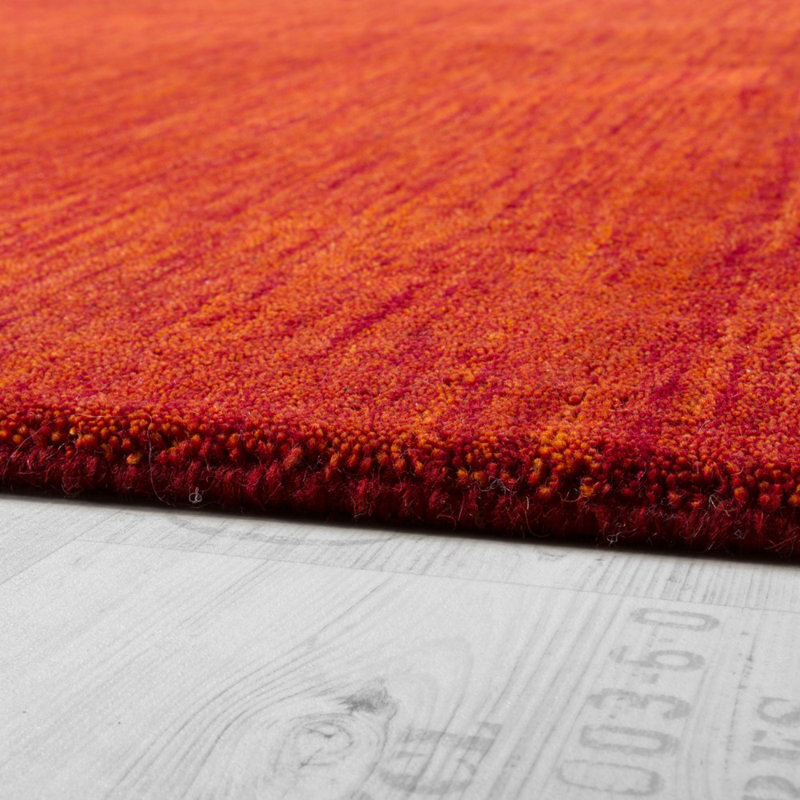 Devan Solid Colour Cotton Hand Woven Area Rug, Rectangular 200 x 300cm