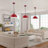 2- light 11.8inches Modern Red Dome Single Pendant Light For Kitchen,Restaurant Room Aisle-214436365