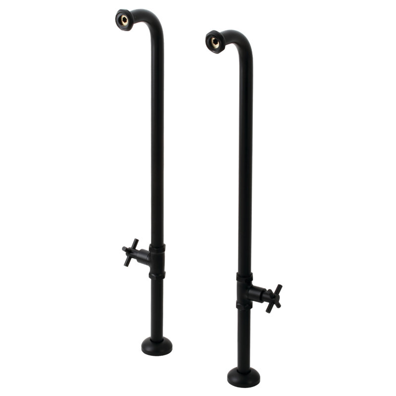 Kingston Brass Ae810S5Dx Concord Freestanding Tub Supply Line, Matte Black