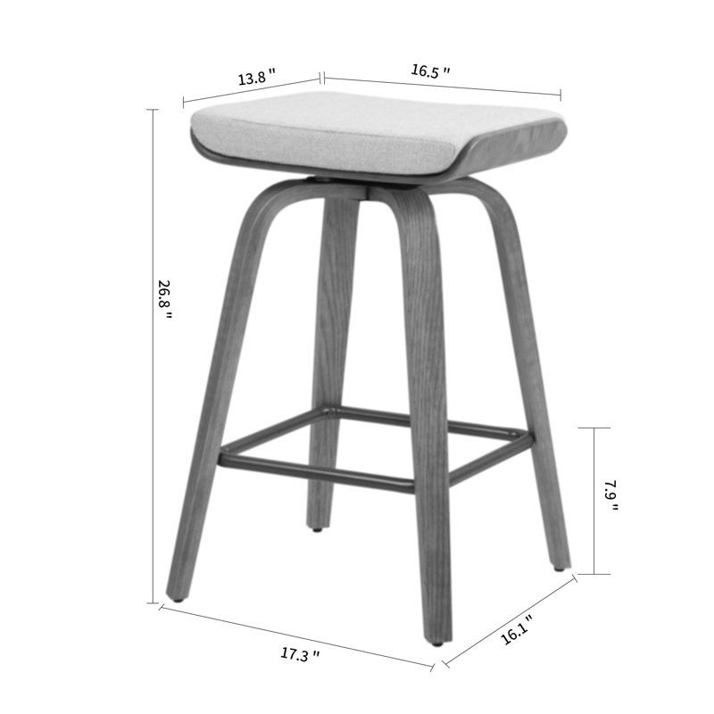 Tabouret Magdiel, Tabouret de comptoir (hauteur du siège de 26,8 po