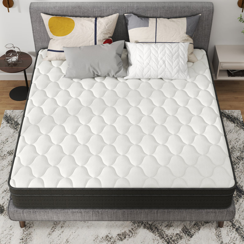 Matelas hybride moyen de 12 po avec ressorts ensachés et mousse certifiée Certipur-US Sutphen, Grand lit