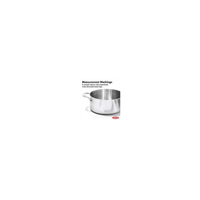 OXO Mira Tri-Ply Stainless Steel 5qt Stock Pot with Lid