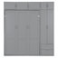 Grands lits escamotables modernes de grande taille avec armoires de rangement, fabrication en MDF
