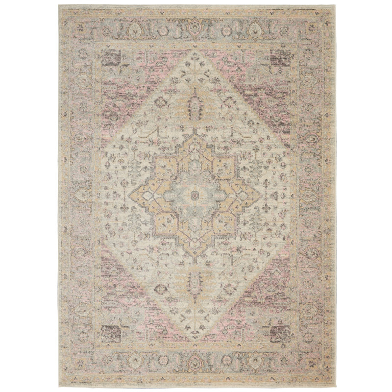 Tapis ivoire moderne Deedra, Rectangle 6 pi x 9 pi