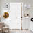 Primed 5 Panel Solid Core Interior Shaker Bi-fold Door With Hardware-110327433
