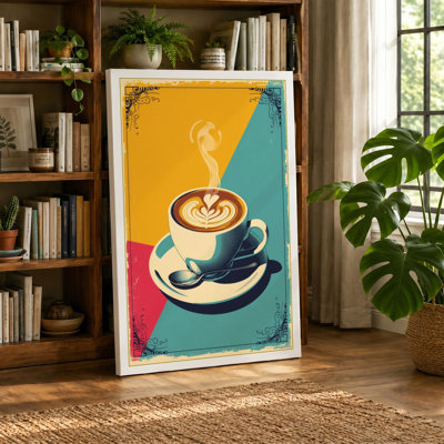 Coffee and Ideas Retro - Wrapped Canvas