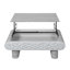Table basse à plateau relevable, bureau moderne en bois avec rangement caché-129764165-129764167