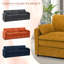 Canapé moelleux moderne de 89 po avec coussin rembourré, canapé en chenille avec 2 coussins bien rembourrés, canapé 3 places pour le salon, la chambre à coucher-57086943