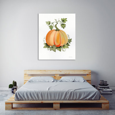 «Pumpkin and Vines II», reproduction d'impression sur toile tendue