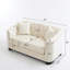 Canapé Chesterfield de 59 pouces avec dossier capitonné, garniture cloutée et structure en bois massif-813960483