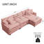 108-inch L-shaped modular frame chenille fabric sofa, featuring a versatile design that adapts to any interior space, delivering boundless comfort and contemporary style-1605965543